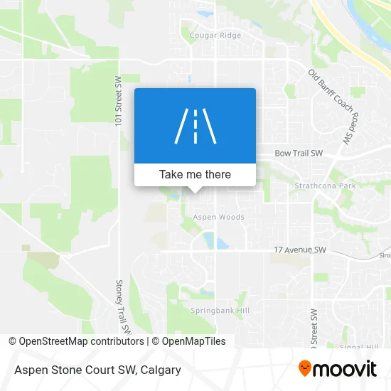 Aspen Stone Court SW map
