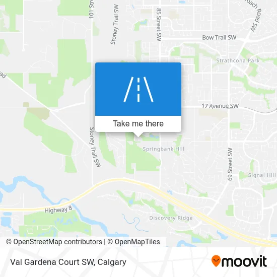 Val Gardena Court SW map