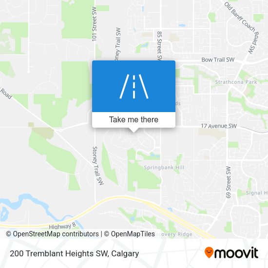 200 Tremblant Heights SW map
