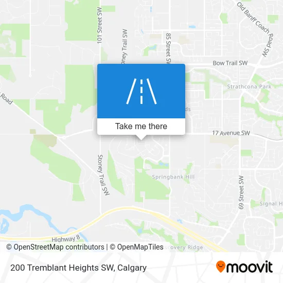 200 Tremblant Heights SW map