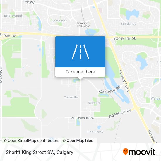Sheriff King Street SW map