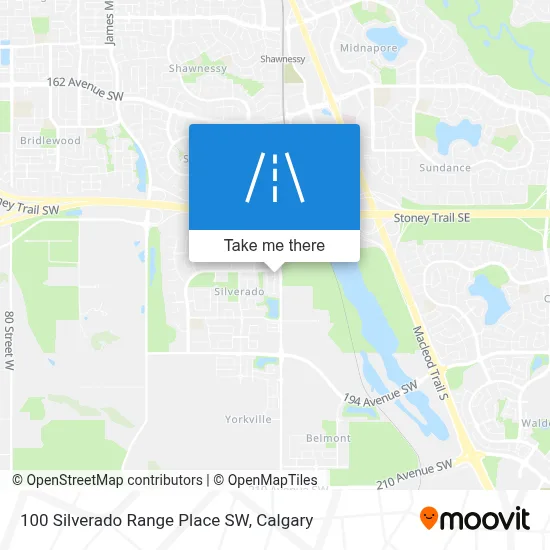 100 Silverado Range Place SW map