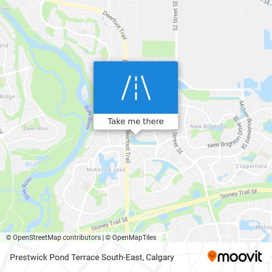 Prestwick Pond Terrace South-East map