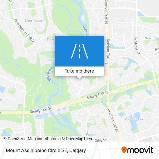 Mount Assiniboine Circle SE map