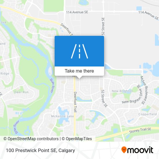 100 Prestwick Point SE map
