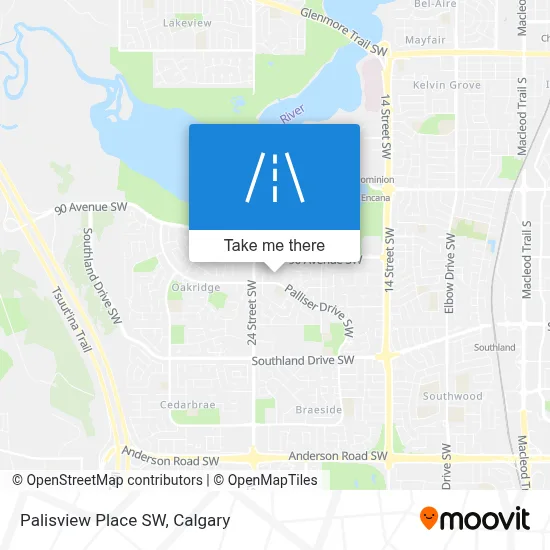 Palisview Place SW map