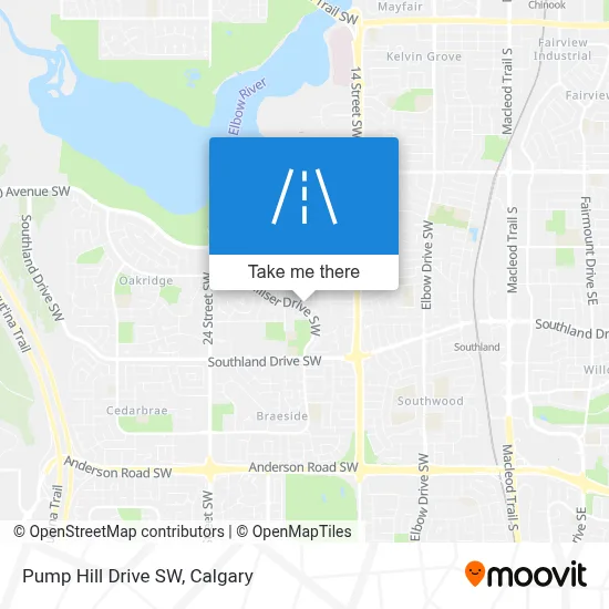 Pump Hill Drive SW map