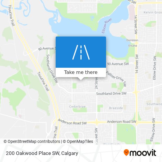 200 Oakwood Place SW map