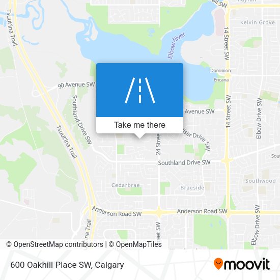 600 Oakhill Place SW map