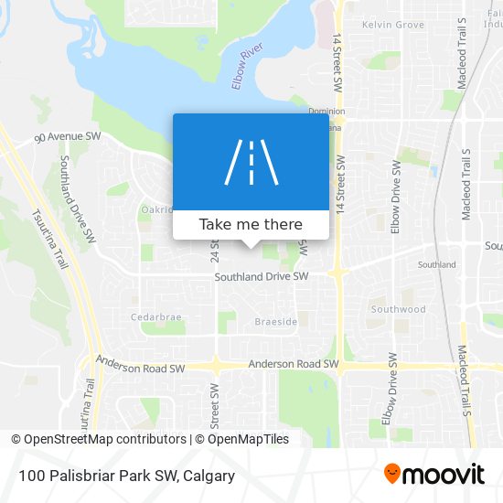 100 Palisbriar Park SW map