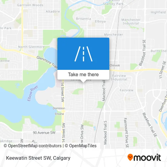 Keewatin Street SW map