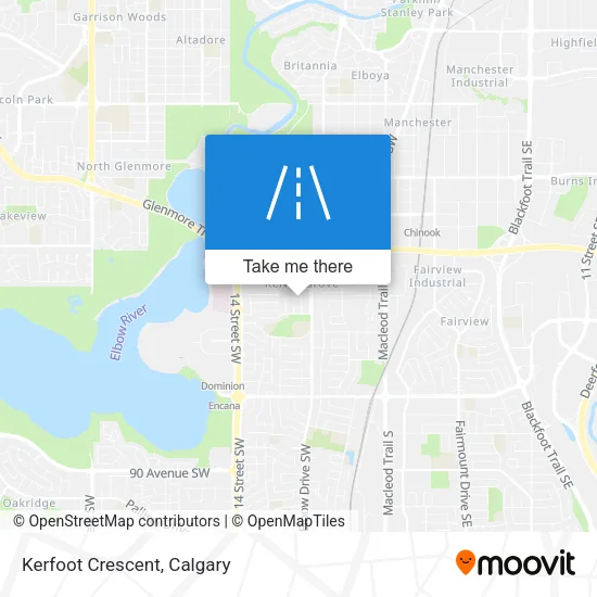 Kerfoot Crescent map