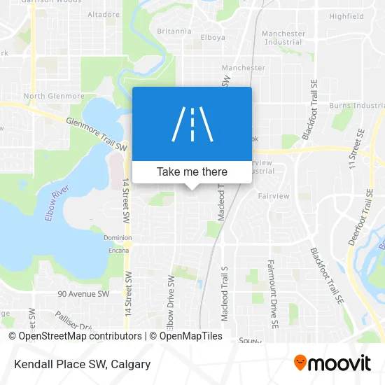 Kendall Place SW map