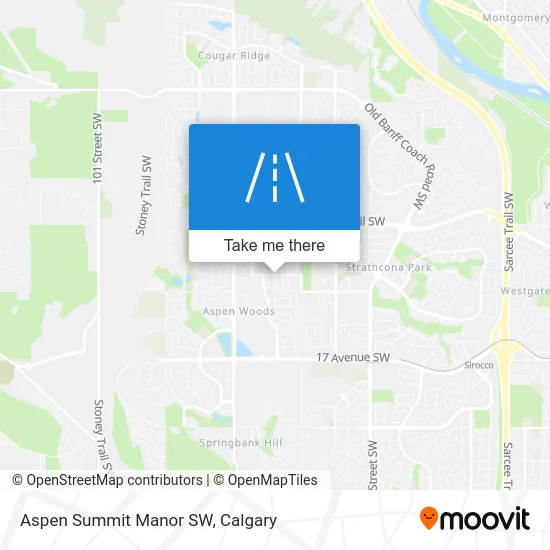 Aspen Summit Manor SW map
