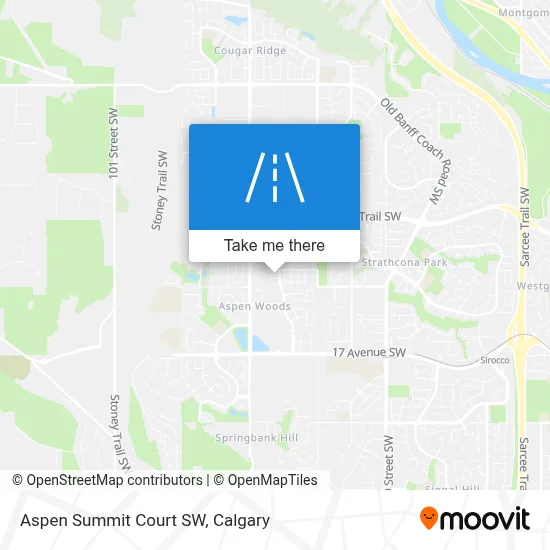 Aspen Summit Court SW map