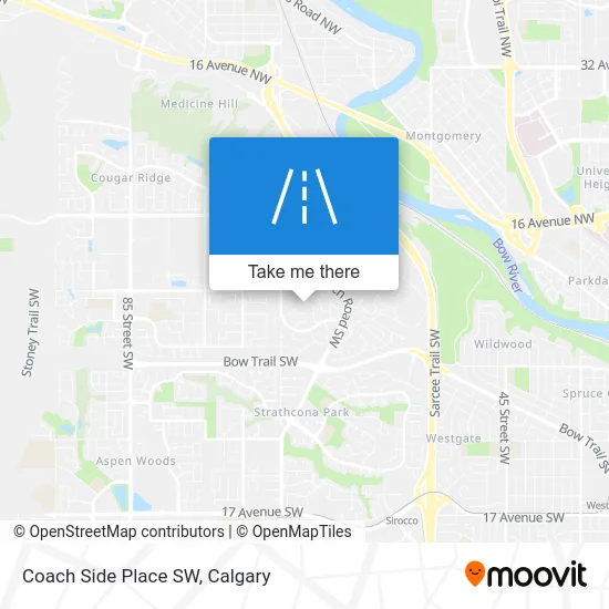 Coach Side Place SW map