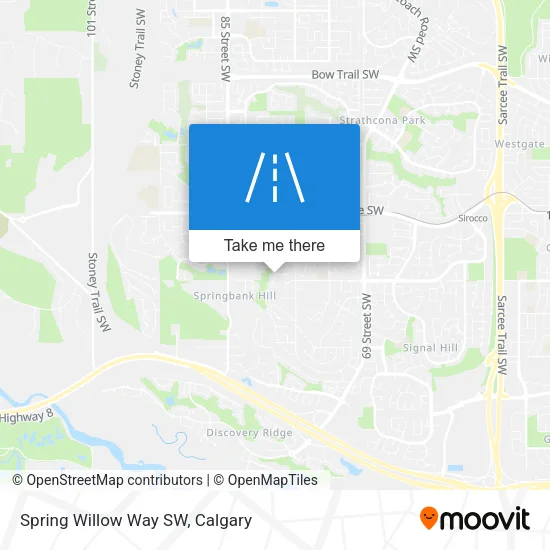 Spring Willow Way SW map