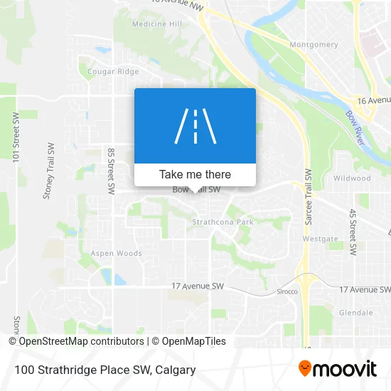 100 Strathridge Place SW map