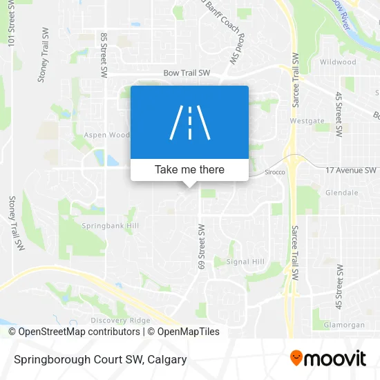Springborough Court SW map