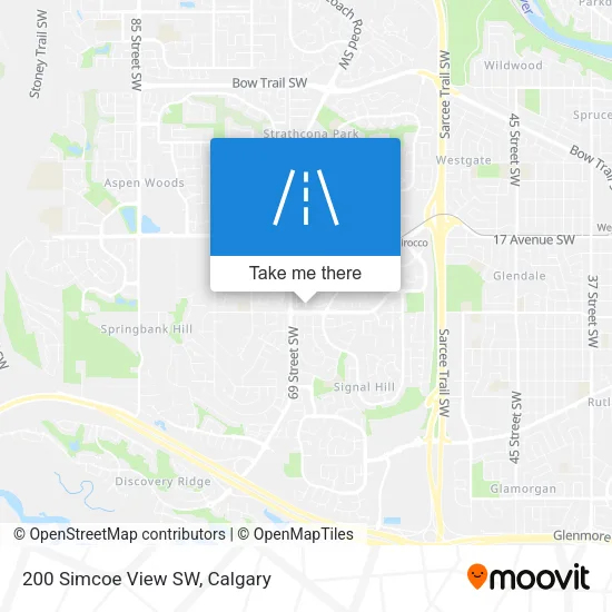 200 Simcoe View SW map
