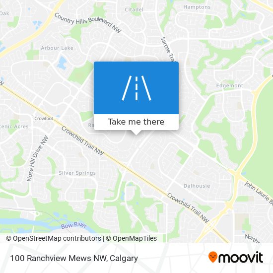 100 Ranchview Mews NW map