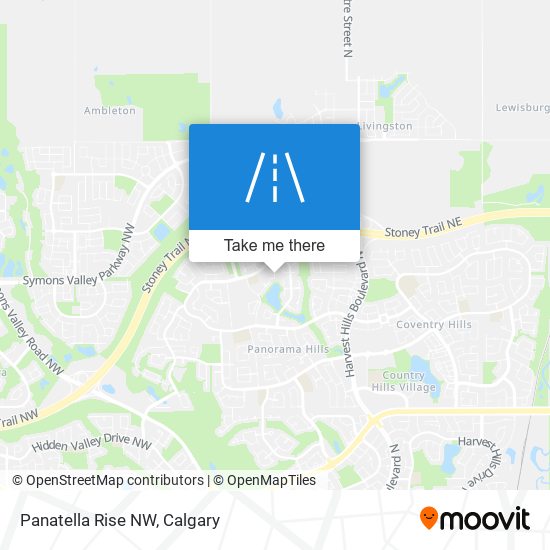 Panatella Rise NW map