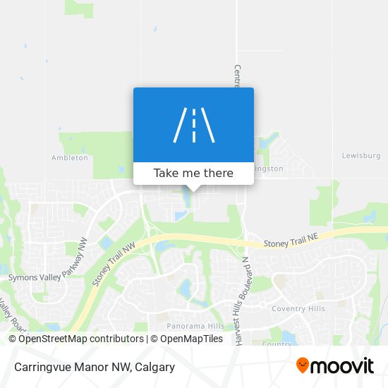 Carringvue Manor NW map