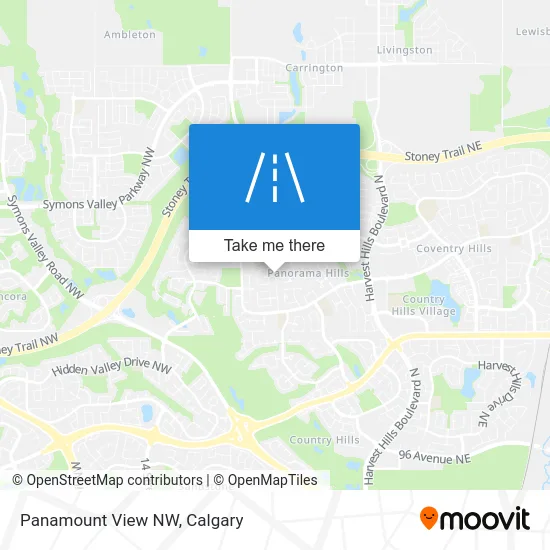 Panamount View NW map