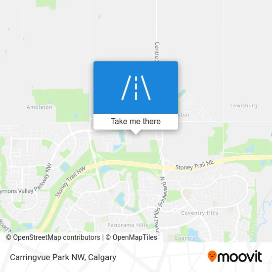 Carringvue Park NW map