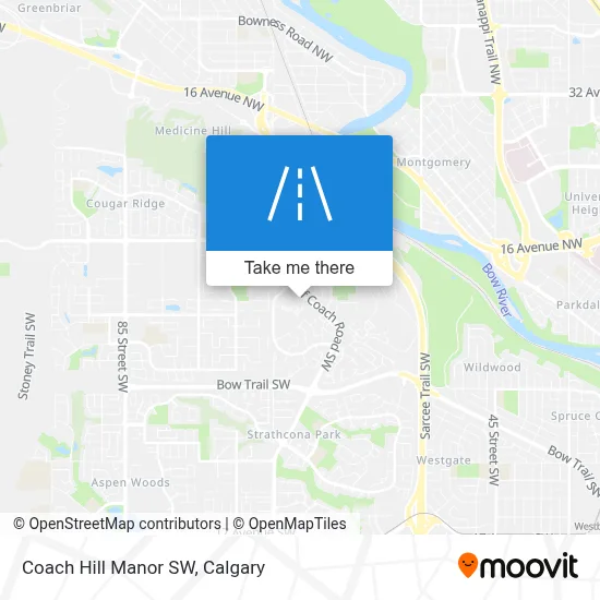 Coach Hill Manor SW map
