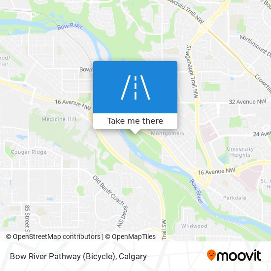 Bow River Pathway (Bicycle) plan