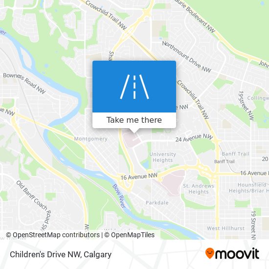 Children's Drive NW map