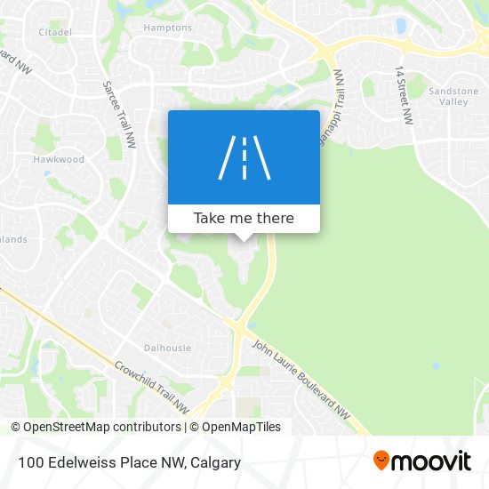 100 Edelweiss Place NW map