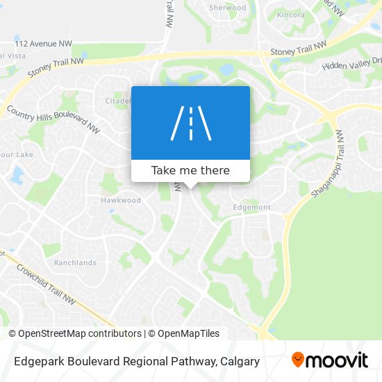 Edgepark Boulevard Regional Pathway map