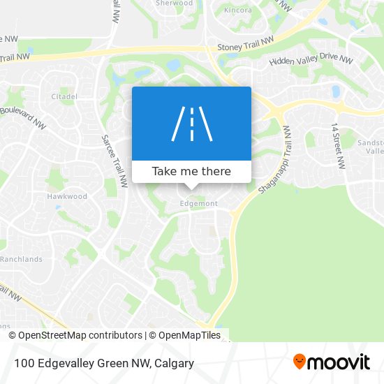 100 Edgevalley Green NW map
