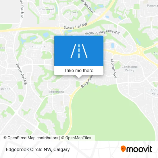 Edgebrook Circle NW map