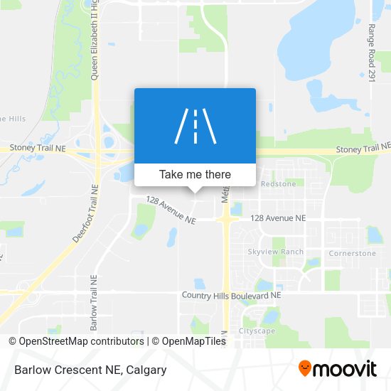 Barlow Crescent NE map