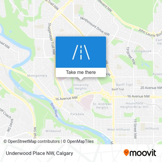 Underwood Place NW map