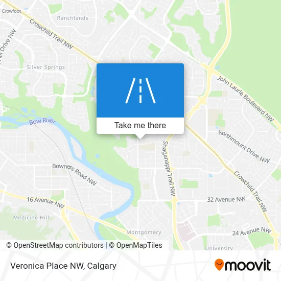 Veronica Place NW map