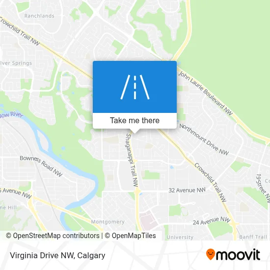 Virginia Drive NW map