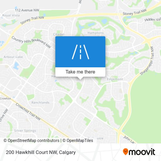200 Hawkhill Court NW map