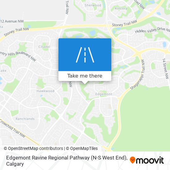 Edgemont Ravine Regional Pathway (N-S West End) plan