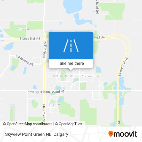 Skyview Point Green NE map