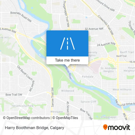 Harry Boothman Bridge map