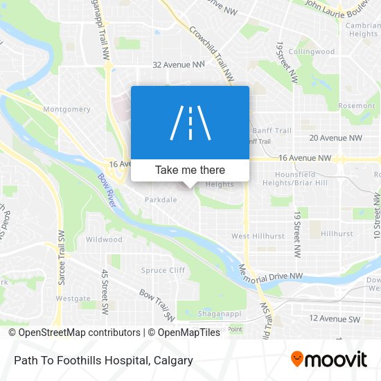 Path To Foothills Hospital plan