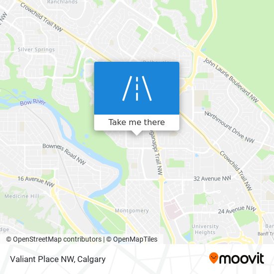 How to get to Valiant Place NW in Calgary by Bus or Light Rail?