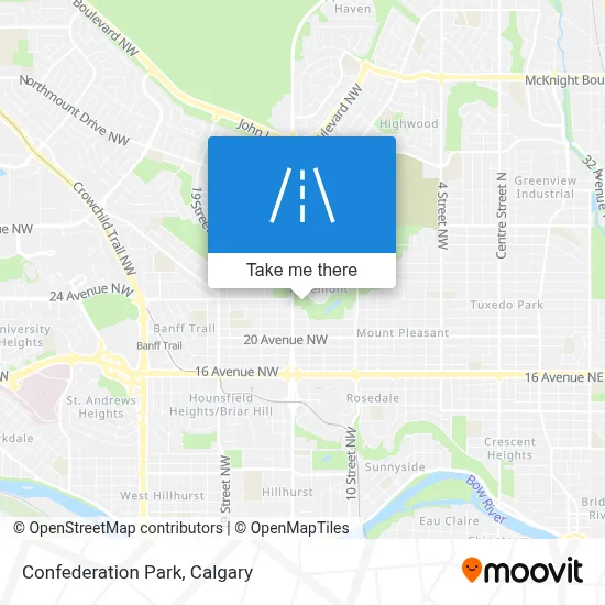 Confederation Park map