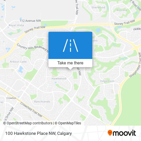 100 Hawkstone Place NW map