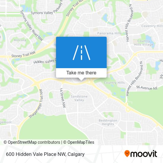 600 Hidden Vale Place NW map