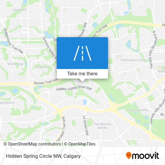 Hidden Spring Circle NW map